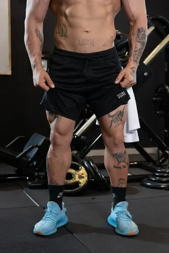 Bermuda Esportiva Masculina 2 Em 1 Academia Corrida Fitness