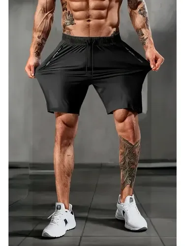 Bermuda Masculina Slim Fit Esportiva Fitness Para Academia