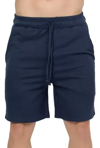 Bermuda Moletom Masculina Academia Casual Cordão Bolsos