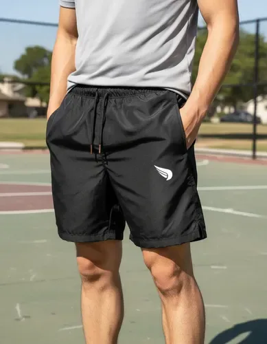 Bermuda Short Tactel Mauricinho Bolso Praia Liso Leve Verão