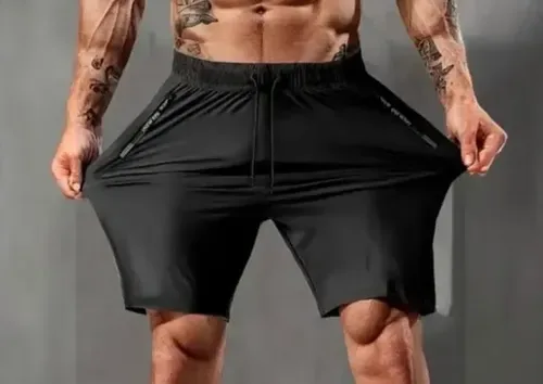 Bermuda Tactel Dry Fit Treino Seca Rapido Bolsos Elastáno