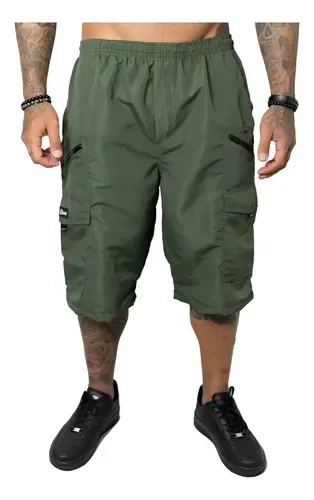 Bermuda Tactel Oversized Masculina Skate Streetwear