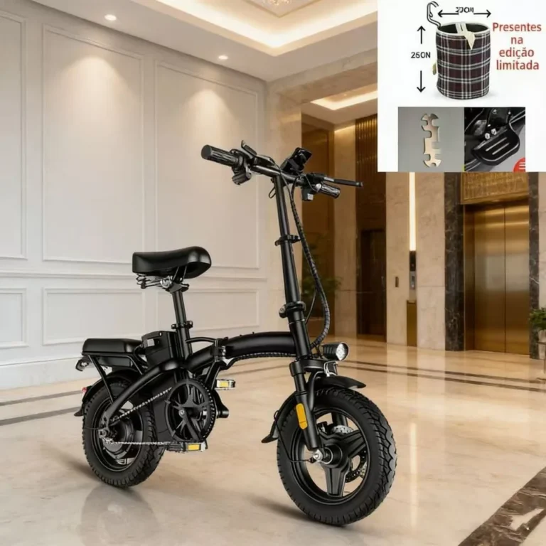 Bicicleta Elétrica NUDA Dobrável: A Melhor Opção para Viagens e Compras!