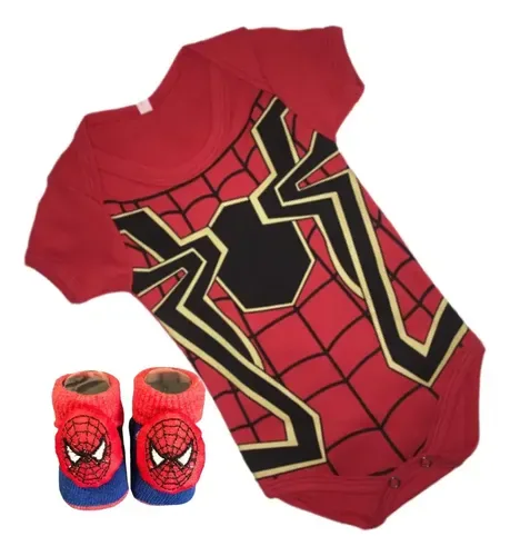 Body Mêsversário E Meia Homem Aranha Tema
