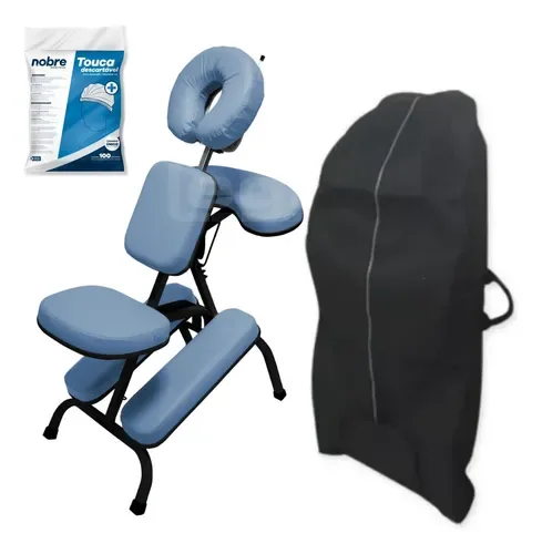 Cadeira Quick Massage Premium Bolsa Pct Protetor Rosto Legno