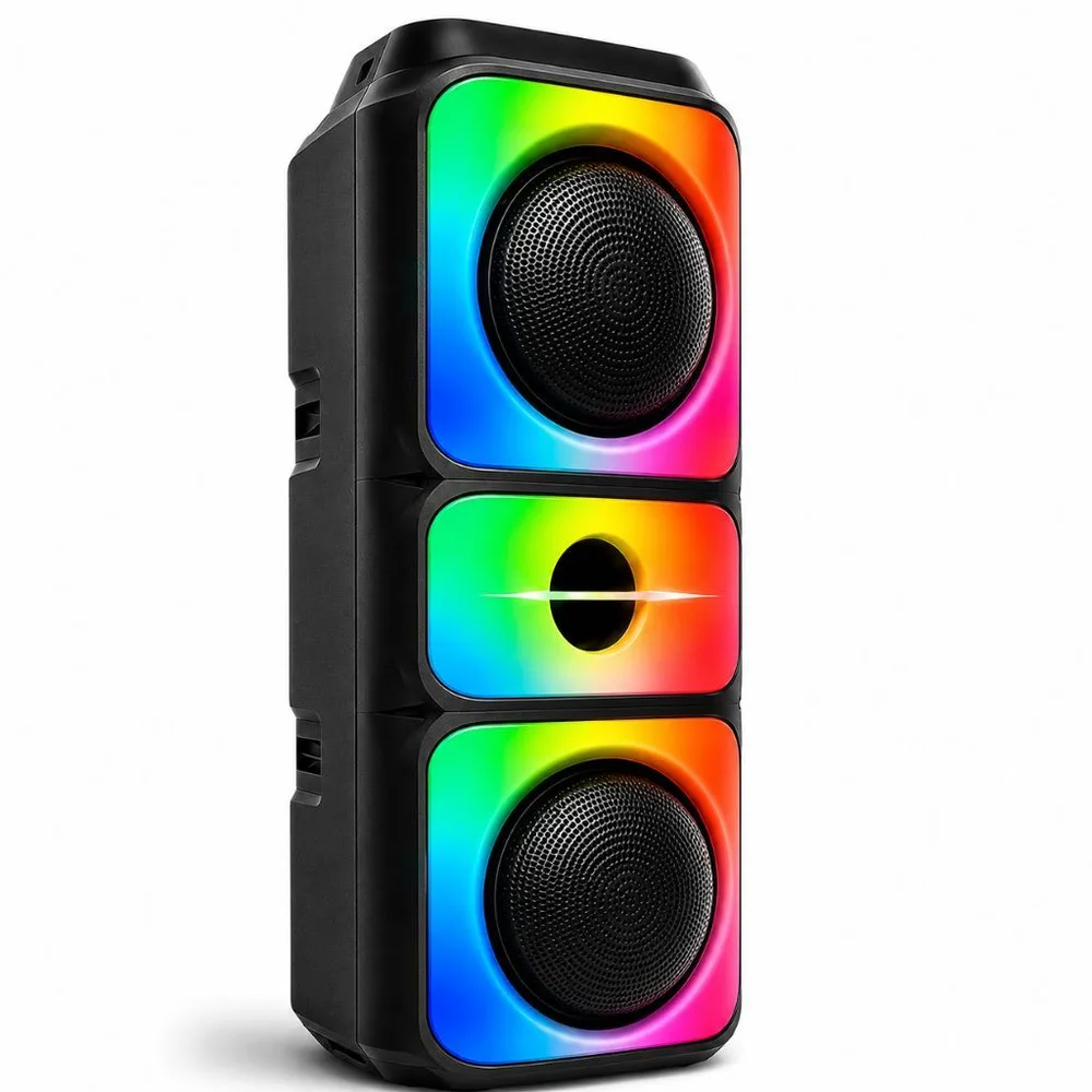 Caixa de Som Bluetooth Portátil Sem Fio Graves Potentes TWS Festa Viagem Praia Piscina