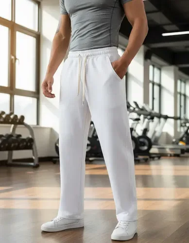 Calça De Moletom Masculina Casual Confortável Estilo Retrô