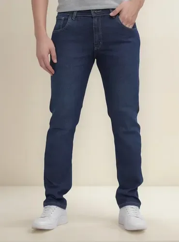 Calça Jeans Masculina Tradicional Básico Luxo Moderno