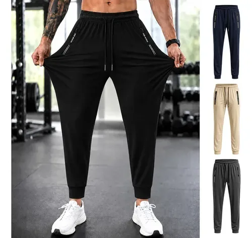 Calça Jogger Tactel Masculina Slim Academia Treino Esporte