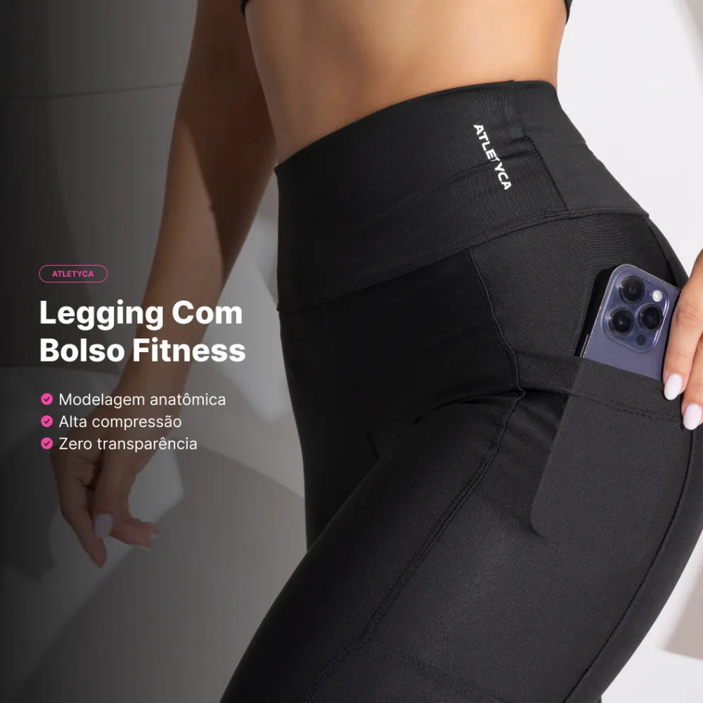 Calça Legging com Bolso Feminina Cintura Alta: O Must-Have para a Sua Rotina de Academia