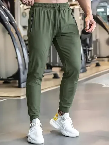 Calça Masculina Elastano Esportiva Fitness Treino Corrida