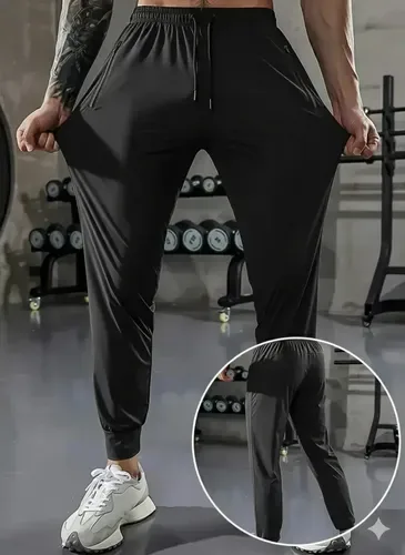 Calça Masculina Tactel Jogger Esportiva Academia Slim Treino