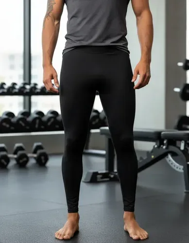 Calça Masculina Térmica Segunda Pele Proteção Uv Esporte