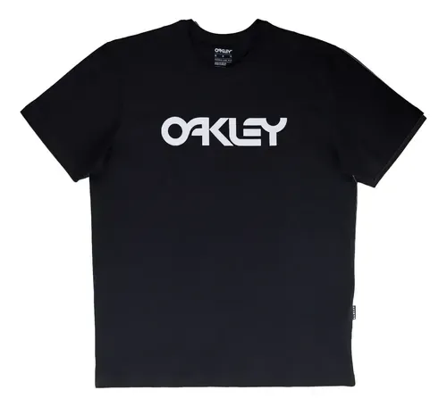 Camisa Masculina Oakley Logotipo Classico Mark 2 Preto