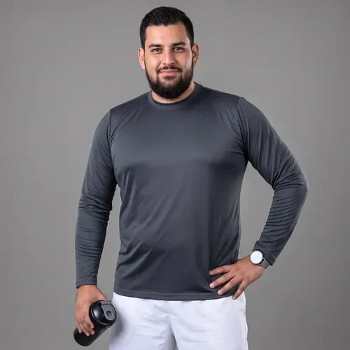 Camisa Plus Size Masculina Manga Longa Térmica Proteção Uv