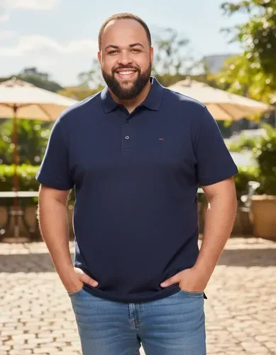 Camisa Polo Sem Bolso Masculina Burg Plus Size Algodão