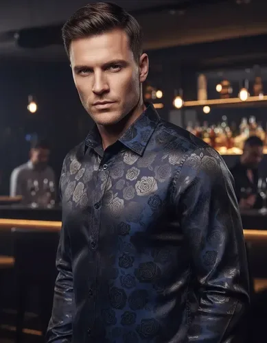 Camisa Social Floral Luxuosa Masculina