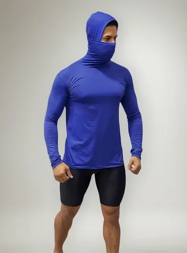 Camisa Termica Manga Longa Capuz Toca Ninja Balaclava