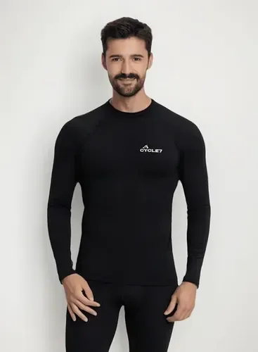 Camisa Termica Masculina Cycle 7 Preta