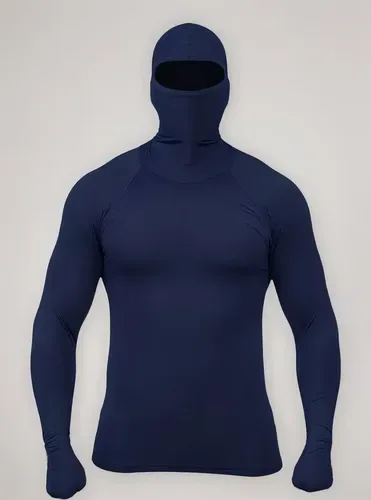 Camiseta Camisa Manga Longa Motoboy Uv 50 Touca Ninja