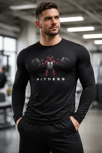Camiseta Manga Longa Musculação Treino Fitness Academia Top