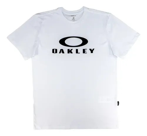 Camiseta Oakley Logotipo O-bark Ss Tee Branca