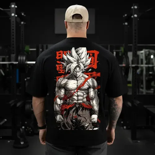 Camiseta Oversized Goku Prime Sayajin Grande Maromba Fitness