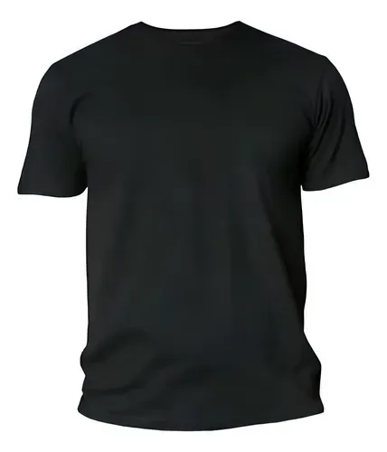 Camiseta Preta Plus Size 100% Algodão Moda Estilosa