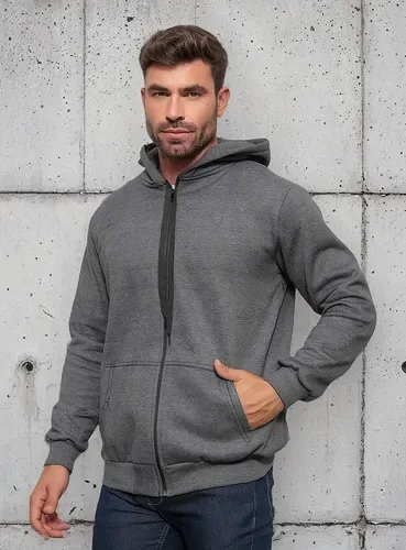 Casaco Moletom Blusa De Frio Masculino Com Zíper Com Capuz