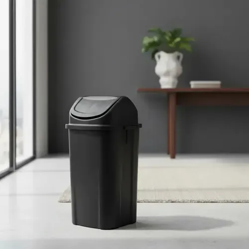 Cesto De Lixo Grande De Chão Basculante 50 Litros Branca