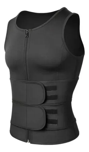 Cinta Camisa Modeladora Térmica Efeito Academia Colete Sauna