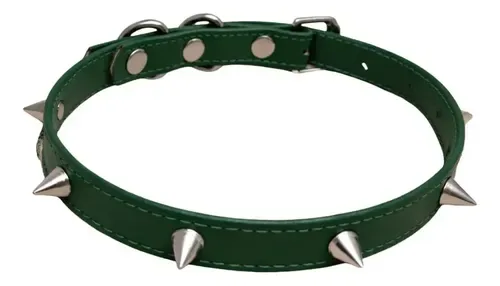 Coleira Canina Couro Leve Puppy Colar Acessório Roupa Pet