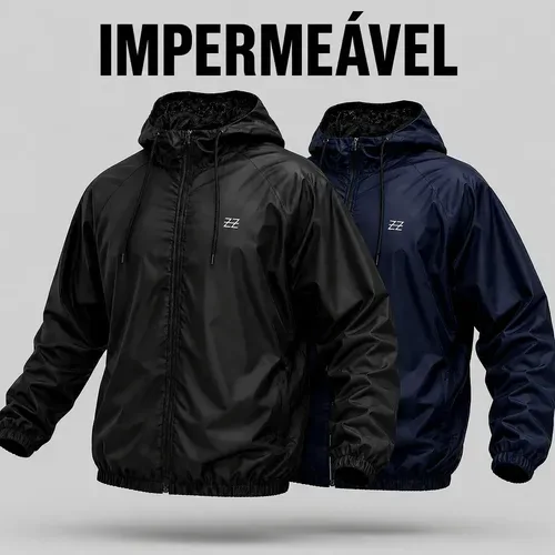 Corta Vento Masculina Impermeável Semi Forrada Jaqueta