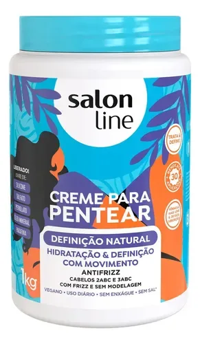 Creme Para Pentear Definição Natural Salon Line Cachos 1kg