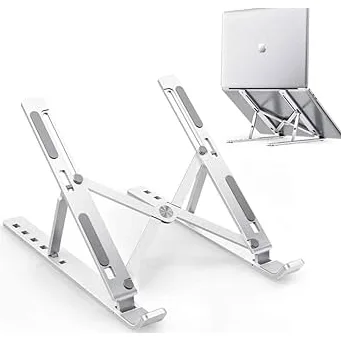 DAGUAN Suporte Para Notebook Base Dobrável de Alumínio Ergonômico Ajustável Fino Portátil Com Estojo
