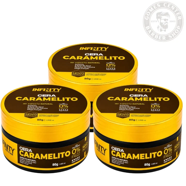 Desbloqueie o Poder do Cabelo Perfeito com o Kit de Pomadas Cera Caramelito Infinity