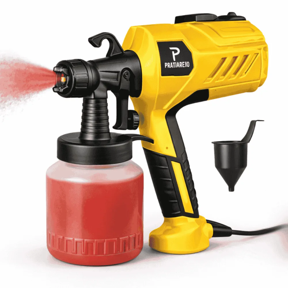Descubra a Pistola Elétrica Para Pintura Pulverizador de Tinta com Bico e Compressor 450w - O Melhor Amigo do Pintor