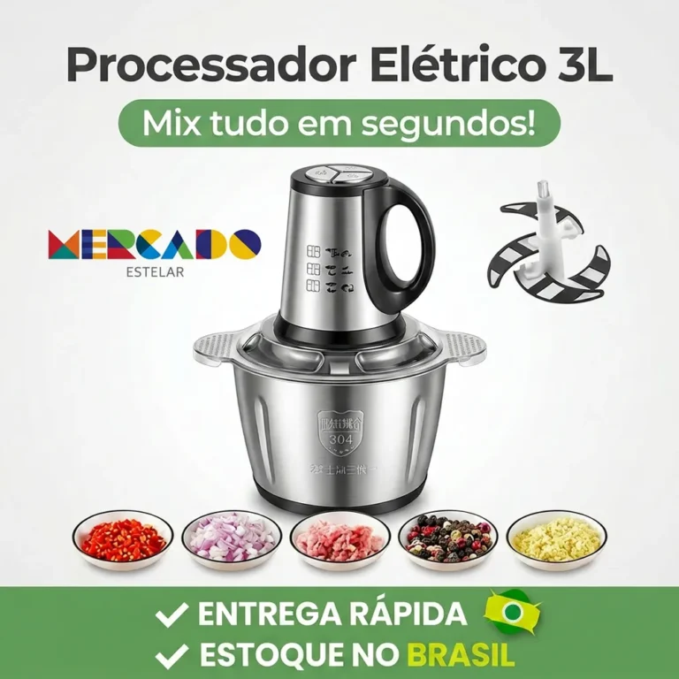 Descubra o Poder do 3L Picador De Alimentos - O Melhor Investimento para Sua Cozinha!