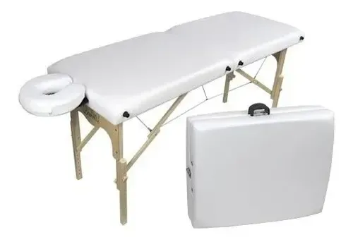 Divã Mala Dobrável C/ Orificio Mesa Maca Massagem Estetica