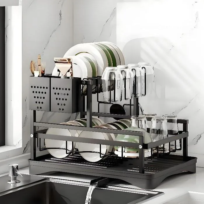 Escorredor de Louças Rack Aço Carbono: O Organizador Perfeito para a Sua Cozinha