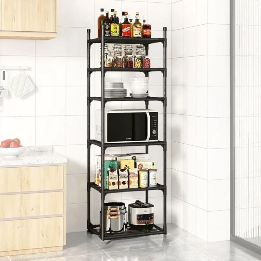 Estante 6 ou 5 Prateleiras de Aço: A Solução Perfeita para Organizar sua Cozinha!