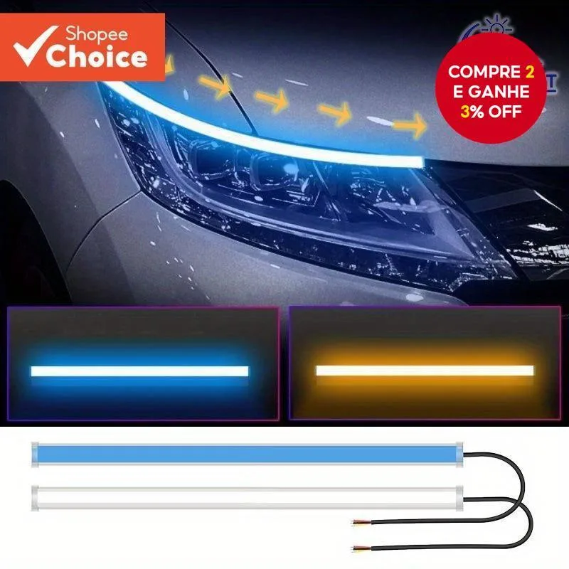 Fita de LED Sequencial para Seta e DRL Vale a Pena? Review e Onde Comprar
