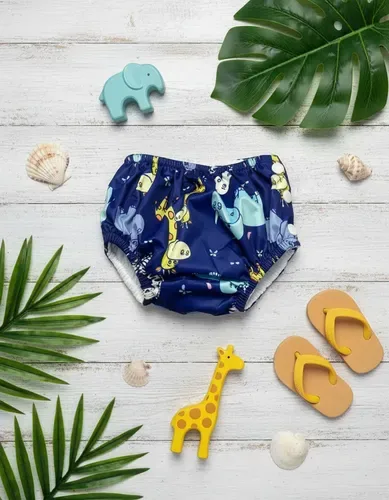 Fralda Piscina Praia Reutilizável Sunga Calcinha Natação