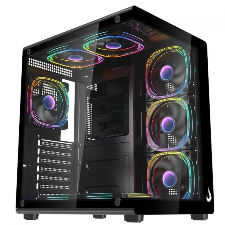 Gabinete Gamer Rise Mode Galaxy Glass X, Mid Tower, Vidro Temperado, mATX, Sem Fonte, Sem Fan, Preto, RM-GA-GGX-FB
