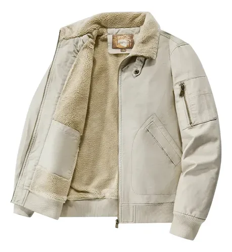 Jaqueta Acolchoada Masculina Forrada Piloto Moda Inverno