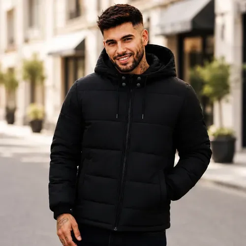 Jaqueta Blusa Nylon Masculina Forrada Acolchoada Motoqueiro