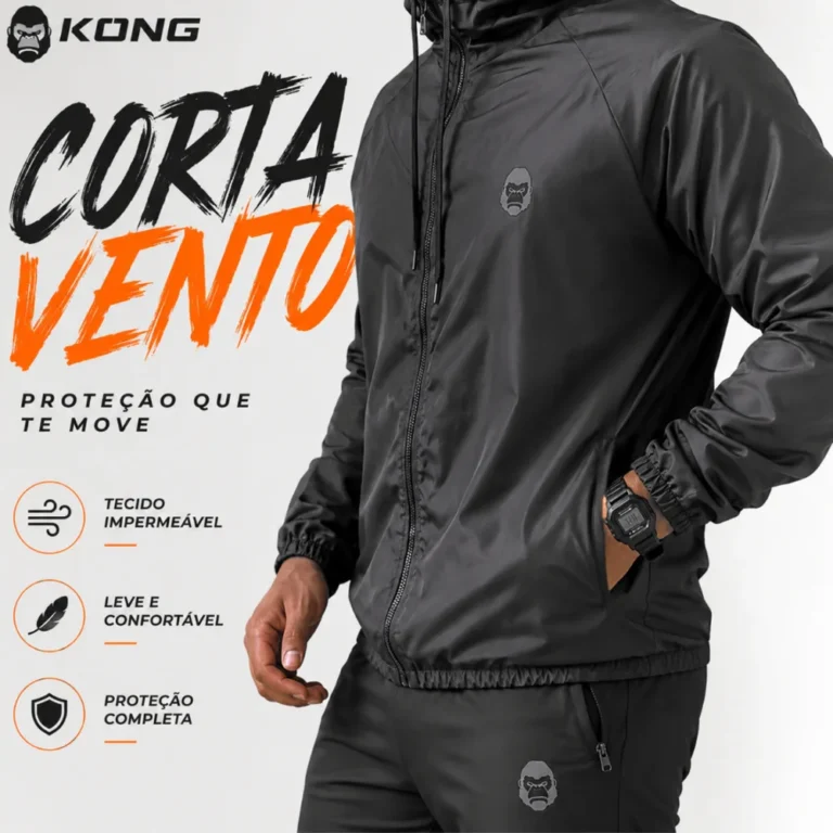 Jaqueta Masculina Kong Impermeável Corta Vento – Review Completo e Por que Você Precisa dela Agora