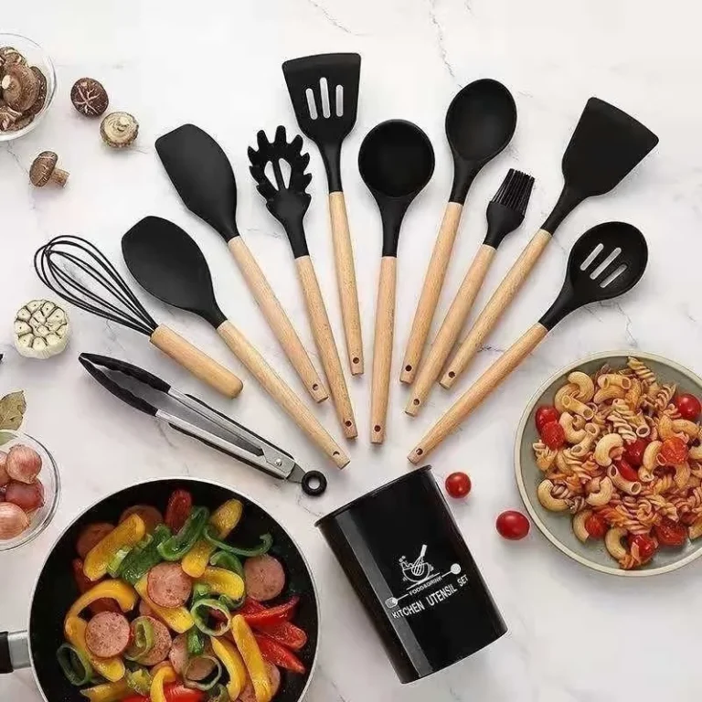 Jogo Completo de Utensílios de Cozinha de Silicone - O Kit Essencial para sua Casa