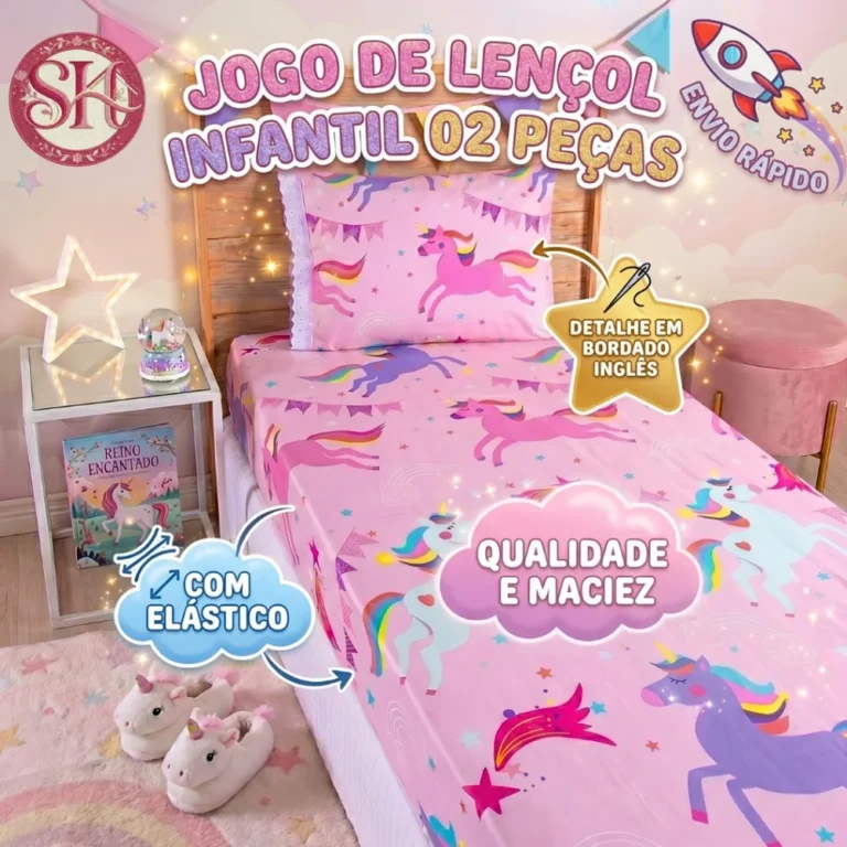 Jogo Lençol Solteiro 02 Peças Microfibra Estampas Infantis - A Melhor Opção para o Quarto da Criança!