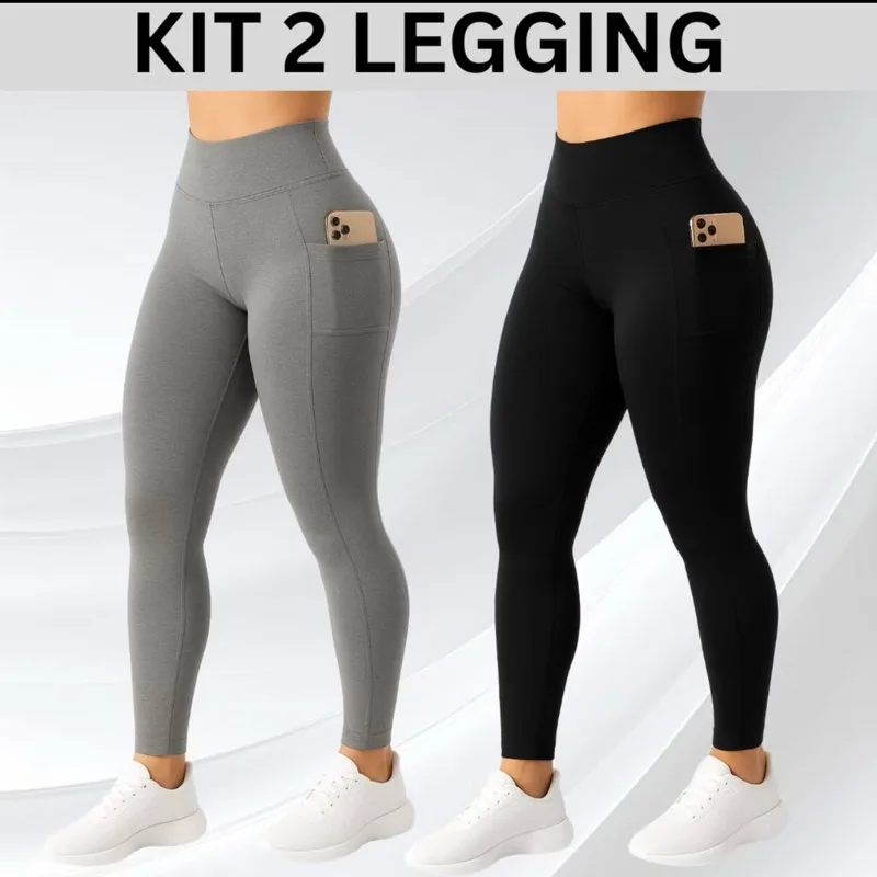 kit 2 calças leg com 2 bolsos ou UNIDADE (Suplex 310g) 1 calça R$ 35,00 / 2 Calças R$70,00